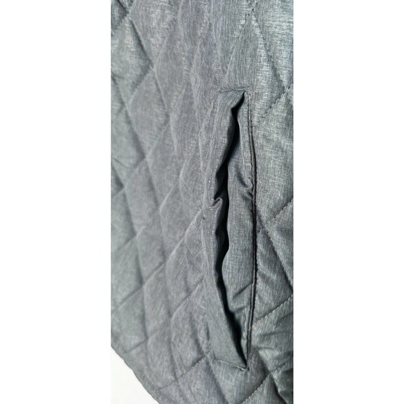 Repair Design Under Construction Vest Quilted Men’s Quilted Zipper Snaps Pockets - Picture 7 of 7